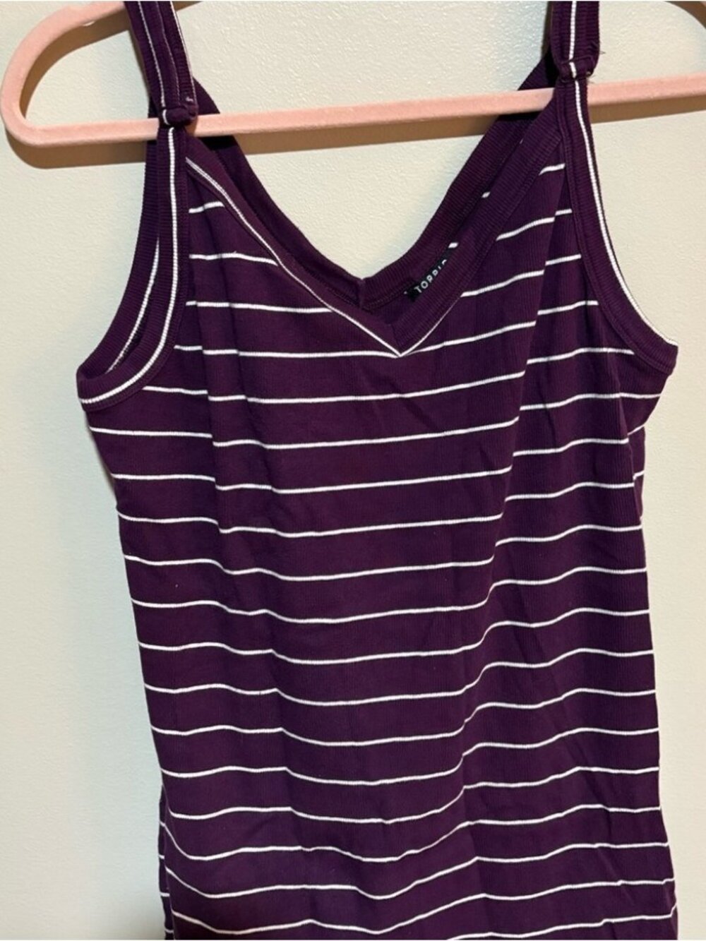 Purple and White Striped Camisole - Picture 3 of 3
